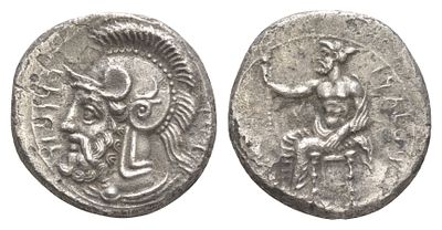 Киликия, Тарс статер 379-374 гг. до н.э. (артикул 00-812-09). сатрап Фарнабаз, Баалтарс на 