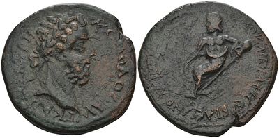 Римская Империя, Провинция Нижняя Мезия, Никополь-на-Истре AE 177 - 192 (артикул 1100-2-64)