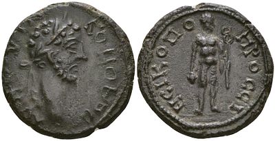 Римская Империя, Провинция Нижняя Мезия, Никополь-на-Истре AE 177 - 192 (артикул 1100-7-17)