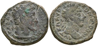 Римская Империя, Провинция Аравия, Гадара AE 177 - 192 (артикул 1100-6-25)