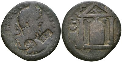 Римская Империя, Провинция Ликия-Памфилия, Перге AE 193 - 211 (артикул 1100-7-82)