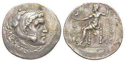 Эолия, Темнос тетрадрахма 188-170 гг. до н.э. (артикул 00-814-18). "александровский" тип 