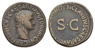 Римская Империя асс 50-54 (артикул 1073-1-11). Германик (15 г. до н.э.-19 год), брат императора 