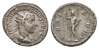 Римская Империя антониниан 241-243 (артикул 1073-2-15). Гордиан III, IMP GORDIANVS PIVS FEL AVG 