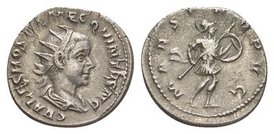 Римская Империя антониниан 251 (артикул 00-812-58). Гостилиан, C VALES [sic!] HOSTIL MES 