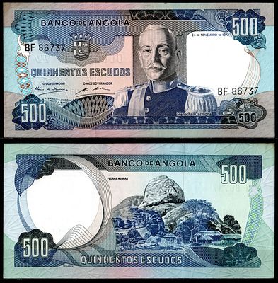 Ангола 500 эскудо 1972 (артикул 7487-61-2-1). Pick 102 бумага