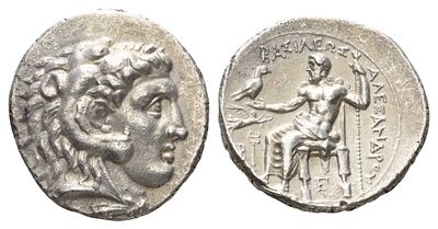 Македонское Царство тетрадрахма 323-317 гг. до н.э. (артикул 00-903-91). от имени Александра 