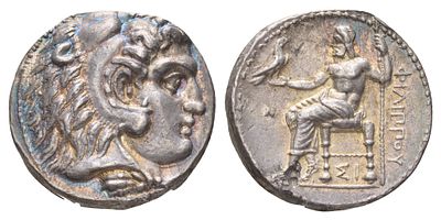 Македонское Царство тетрадрахма 321-320 гг. до н.э. (артикул 00-903-90). Филипп III Арридей 