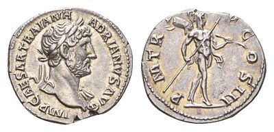 Римская Империя денарий 123 (артикул 00-816-33). Адриан, IMP CAESAR TRAIAN HADRIANVS AVG 