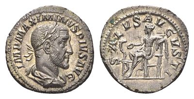 Римская Империя денарий 235-236 (артикул 00-816-37). Максимин I Фракиец, IMP MAXIMINVS PIVS AVG 