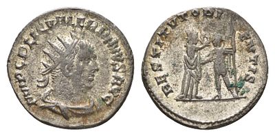 Римская Империя антониниан 255-256 (артикул 1073-2-25). Валериан I, IMP C P LIC VALERIANVS P F 