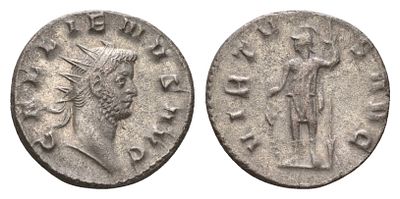 Римская Империя антониниан 260-268 (артикул 1073-2-35). Галлиен, GALLIENVS AVG, бюст 