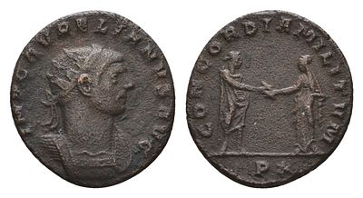 Римская Империя антониниан 272-274 (артикул 443-1442). Аврелиан, IMP AVRELIANVS AVG, бюст 