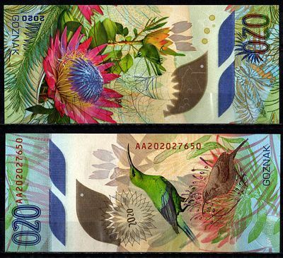 Россия 2020 (артикул 401-37-2-1). Тестовая банкнота Гознак бумага UNC (пресс)