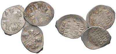 Русское Царство лот из 3 монет XVI век (артикул 559-114). без повторов, Иван IV