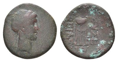 Каппадокийское Царство АЕ 18-17 гг. до н.э. (артикул 1100-11-42). Архелай Филопатор, бюст 