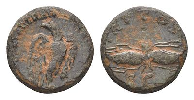 Римская Империя квадранс 121-122 (артикул 1100-10-63). Адриан, IMP CAESAR TRAIAN HADRIANVS AVG 