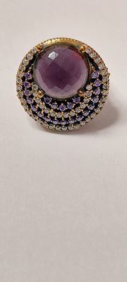 טבעת כסף וזהב מרהיבה ואיכותית חדשה מחנות 
עשויה כסף סטרלינג 925 חתום טבעת כסף בציפוי זהב 14 קראט 