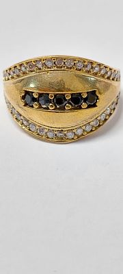 טבעת כסף וזהב מרהיבה ואיכותית חדשה מחנות 
כסף סטרלינג 925 חתום טבעת כסף בציפוי זהב 14 קראט 