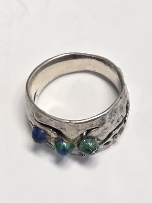 טבעת כסף וינטג מרהיבה וינטג מחנות שנסגרה עשויה כסף סטרלינג 925 חתום 
ישראל שנות ה60 המאה ה20 