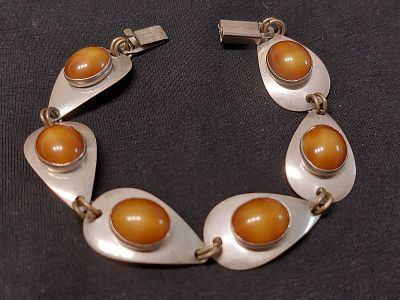 צמיד כסף וטייגר איי וינטג מרהיב איכותי ובעל נוכחות מחנות שנסגרה כסף סטרלינג 925 חתום 
צמיד 