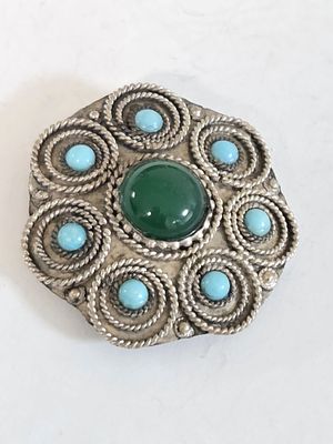 סיכה/תליון כסף וינטג מרהיבה ובעלת נוכחות וינטג מחנות שנסגרה 
עשויה כסף סטרלינג 925 ישראל שנות 