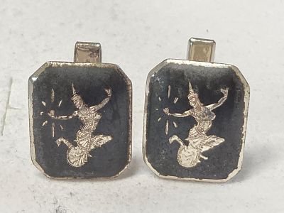 לאספנים זוג חפטים כסף וינטג מחנות שנסגרה מרהיבים ואיכותיים עשויים כסף סטרלינג 925 חתום 
עבודת 