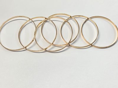 לוט שש צמידיי זהב גולדפילד "מרוקאים" קשיחים חדשים מחנות שנסגרה 
גולדפילד בציפוי בזהב 14 קראט 