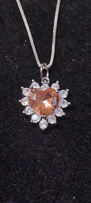 שרשרת ותליון כסף איכותיים ומרהיבים חדשים מחנות שנסגרה כסף סטרלינג 925 חתום 
שרשרת חוליות משולבות 