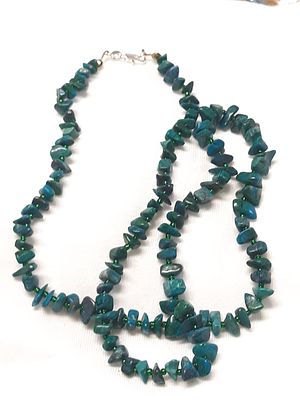 ענק וינטג כסף ואבניי אילת מרהיב ובעל נוכחות וינטג מחנות שנסגרה 
עשוי בעבודת יד אורך 60 סמ סוגר 