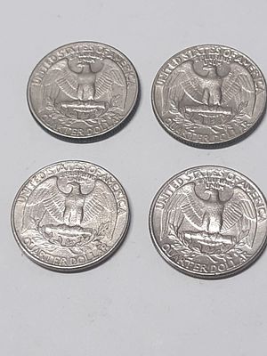 לוט מטבעות אספנות רבע דולר QUARTER DOLLAR 
ארצות הברית שנים 
1974,1979, 