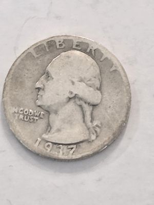 מטבע כסף QUARTER DOLLAR ארה"ב כסף 900 
קוטר 24.26 מ"מ שנת הנפקה 1937 משקל 6.25 גרם