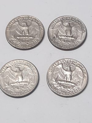 לוט מטבעות אספנות רבע דולר QUARTER DOLLAR 
ארצות הברית שנים 
1965,1974, 