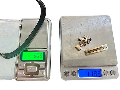 צמיד יוקרה 14 קראט BVLGARI זהב צהוב משולב עם גומי איכותי - רוחב 9 מ״מ - משקל הזהב בלבד 11.8 גרם. 