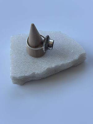 טבעת כסף סטרלינג וינטג' ישראלית – פריט אספנות ייחודי 1970-1980. טבעת וינטג' ישראלית בעבודת יד 