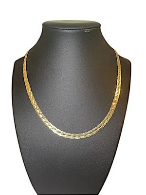 שרשרת Giani Bernini איטלקית – כסף סטרלינג ‎925‎ מגולגל בזהב איטלקי טהור. שרשרת מותג איטלקי - 