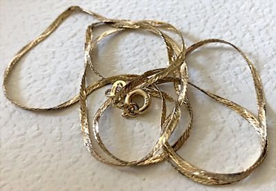 שרשרת זהב מלא 14K איטלקי 1.81 גרם ‎46 ס״מ לשימוש, מיחזור או השקעה. שרשרת איטלקית זהב 14 K אמיתי 