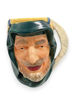 ספל דמות שייח וינטג’ - Shorter & Son Ltd, אנגליה - צבוע ביד 14 ס״מ. פריט אספנות בריטי מקורי 