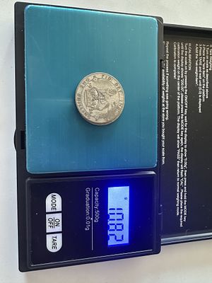 2 מטבעות סטרלינג 1 שילינג בריטי מ 1924 - George V - כסף .500 - מצב שחיקה בינוני VG–F. שני 