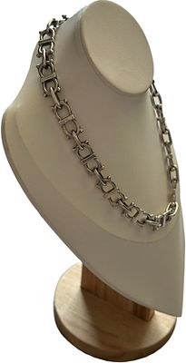 שרשרת כסף סטרלינג 925 מסיבית וינטג', חוליות דובונים מקסימים כ-103 גרם. שרשרת כסף וינטג' מרשימה 