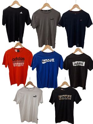 לוט של 8 חולצות מותגים לגברים - Adidas, Puma, Nike, Hollister - יד 2. לוט מיוחד של 8 חולצות 