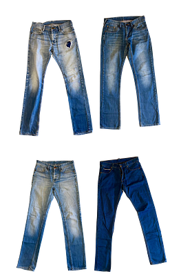 לוט של 4 ג'ינסים וינטג' של Lee Cooper, מידה 29, במצב יד 2. הם לא חדשים אך במצב טוב, 
הלוט 