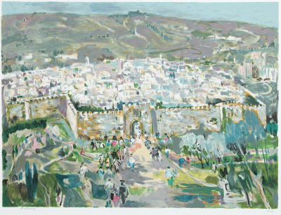 אברהם בינדר - ירושלים. 67x88 cm 
הדפס משי חתום וממוספר 
מהדורה : 400