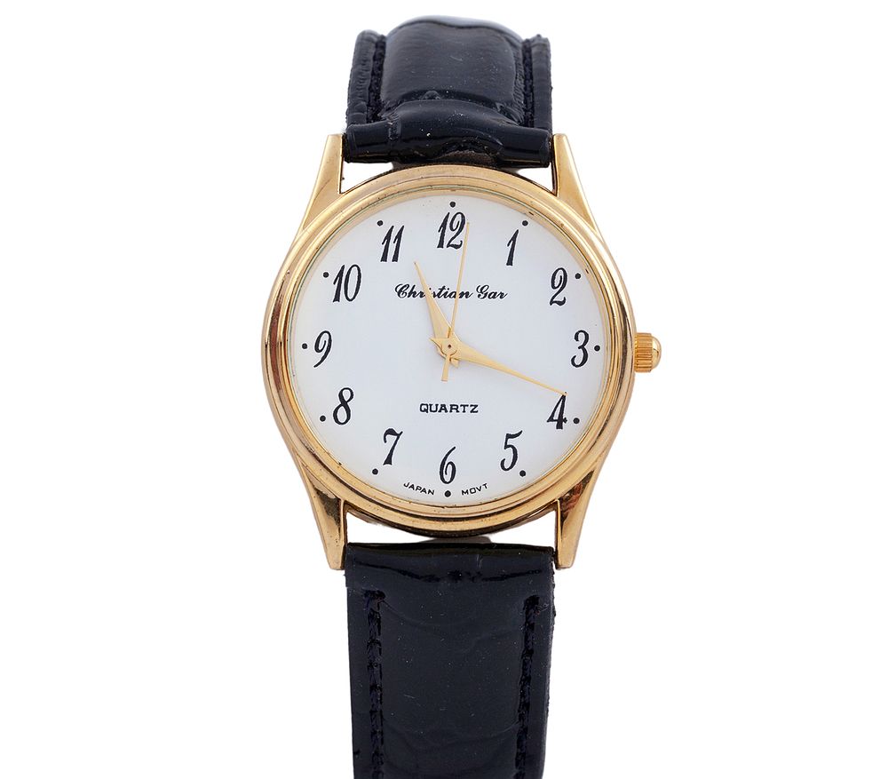 RELOJ CHRISTIAN GAR EN ACERO CHAPADO EN ORO. CUARZO. Reloj Christian Gar realizado en acero 