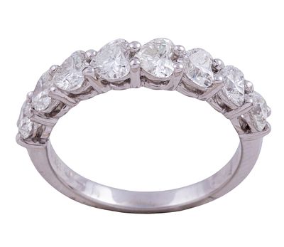 SORTIJA EN ORO 18KT Y DIAMANTES. FIRMA DE SUAREZ. Sortija realizada en oro de 18kt con 8 