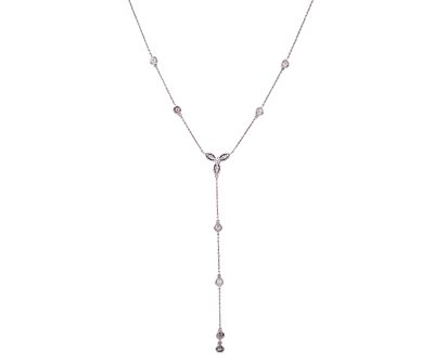 GARGANTILLA EN ORO 18KT Y DIAMANTES. FIRMA DE SUAREZ. Gargantilla realizada en oro de 18kt. 