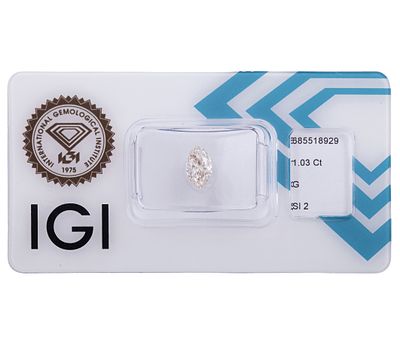 DIAMANTE EN BLÍSTER DE 1.03CT. Diamante natural sin montar en blíster y talla marquise Peso: 