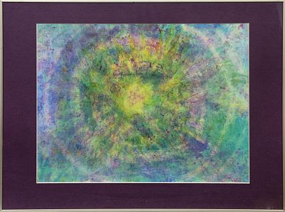 ABSTRACCIÓN FLUORESCENTE. ESCUELA ESPAÑOLA CONTEMPORÁNEA Gouache barnizado Muestra un variado 