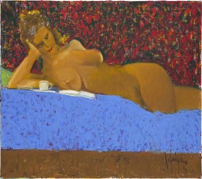 ALEGORÍA DEL SUEÑO (2013). ISIDORO LÁZARO FERRE (Barcelona, 1949) Óleo sobre lienzo Firmado y 