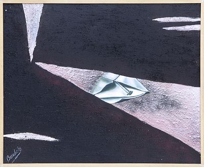 SIBERIANA 6ª. EL CLAVO. BENEDICTO (S. XX) Técnica mixta sobre lienzo Firmado en el ángulo 